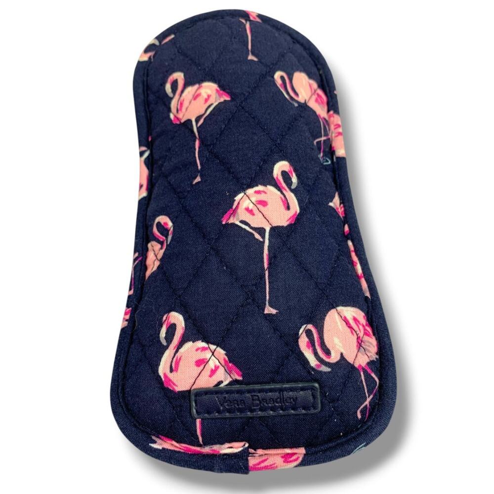 Vera Bradley Flamingo Fiesta Soft Eyeglasses Holder 2 Slip Pockets - Picture 4 of 6